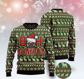 Dog Pug Bah Humbug Ugly Christmas Sweater | Favorety CA