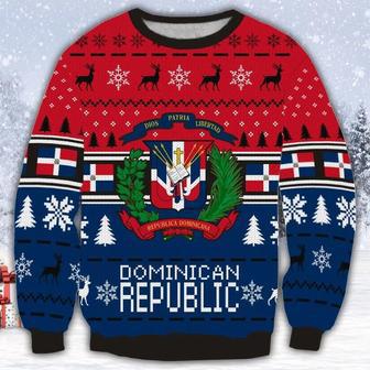 Dominican Republic All Over Print Ugly Christmas Sweater | Favorety UK