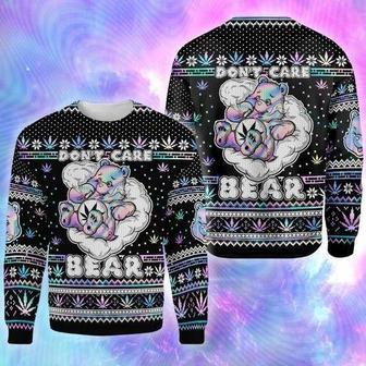 Dont Care Bear Ugly Christmas Sweater | Favorety