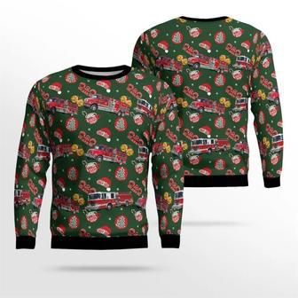 Dorothy, NJ, Dorothy Volunteer Fire Department Christmas Ugly Sweater | Favorety AU