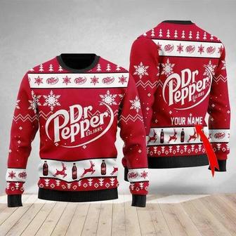 Dr Pepper Custom Ugly Christmas Sweater, Jumpers | Favorety