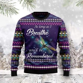 Dragonfly Angel Ugly Christmas Sweater, Jumper For Men & Women | Favorety