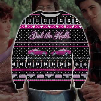 Drink The Halls Knitting Pattern Print Ugly Christmas Sweater | Favorety AU