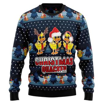 Duck Unisex Christmas Sweater , Funny Xmas Pullover Sweashirt Plus Size for Men & Women - Thegiftio UK