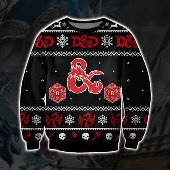 Dungeons & Dragons Print Ugly Christmas Sweater | Favorety AU