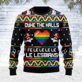 Dyke The Halls Ugly Christmas Sweater | Favorety DE