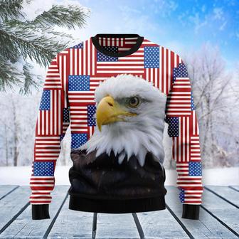 Eagle USA Flag Ugly Christmas Sweater | Favorety UK