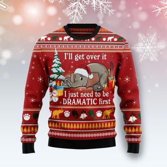 Elephant I ll Get Over It Ugly Christmas Sweater | Favorety