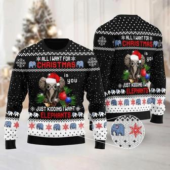 Elephant Lover Christmas Ugly Sweater | Favorety