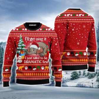 Elephant Ugly Sweater, Funny Elephant I ‘ll Get Over It Ugly Sweater For Men & Women | Favorety UK