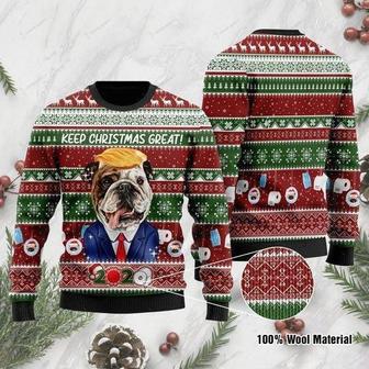 English Bulldog Keep Christmas Great 2020 Ugly Christmas Sweater | Favorety AU