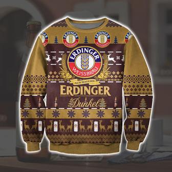 Erdinger Dunkel Knitting Pattern Print Ugly Christmas Sweater | Favorety DE