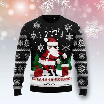 Fa La La La Flossing Santa Claus Ugly Christmas Sweater | Favorety DE