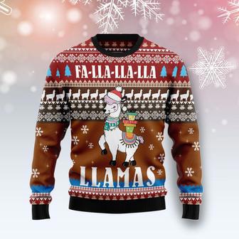 Fa Lla Lla Llamas Ugly Christmas Sweater | Favorety