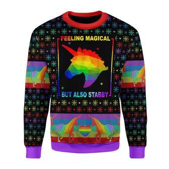 Feeling Magical But Also Stabby Christmas Sweater | Favorety