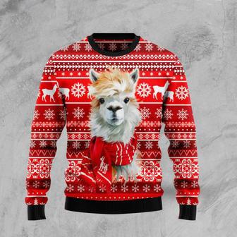 Festive Llama Xmas Ugly Christmas Sweater | Favorety AU