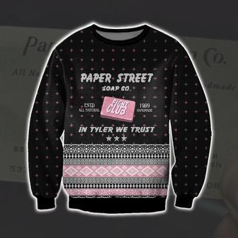 Fight Club Paper Street Soap Co. Print Ugly Christmas Sweater | Favorety UK