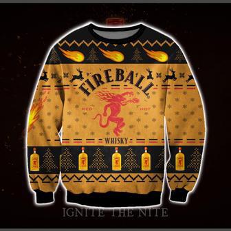 Fireball Cinnamon Ugly Christmas Sweater | Favorety