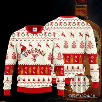 Fireball Santa Hat Christmas Ugly Christmas Sweater | Favorety