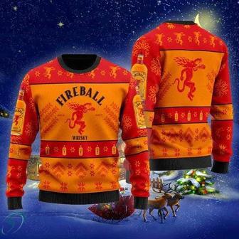 Fireball Whiskey Ugly Christmas Sweater, Jumper | Favorety AU