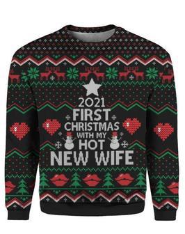 First Christmas With My New Wife Ugly Christmas Sweater | Favorety DE