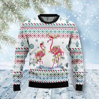 Flamingo Christmas Reunion Ugly Christmas Sweater | Favorety