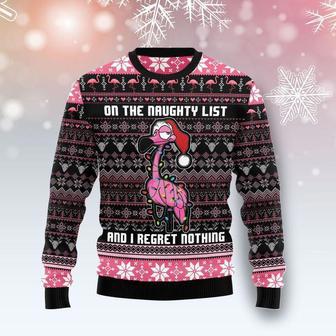 Flamingo Naughty List Ugly Christmas Sweater | Favorety AU