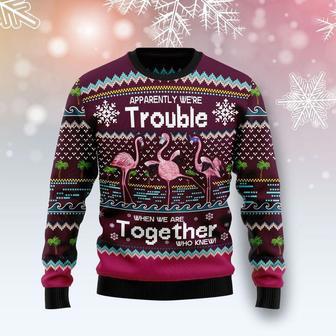 Flamingo Trouble Ugly Christmas Sweater | Favorety CA