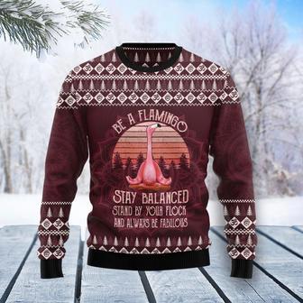 Flamingo Yoga Ugly Christmas Sweater | Favorety DE