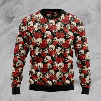 Floral Skull Ugly Christmas Sweater | Favorety DE