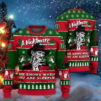 Freddy Krueger A Nightmare On Elm Street Ugly Christmas Sweater | Favorety DE