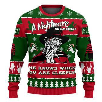 Freddy Krueger A Nightmare On Elm Street Ugly Christmas Sweater, Jumper | Favorety DE