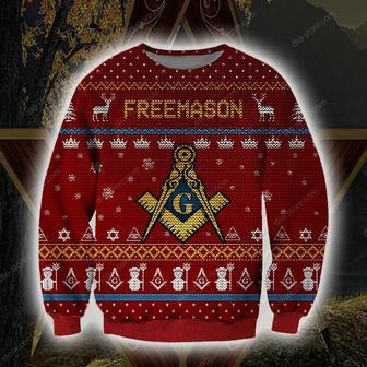 Freemason Knitting Pattern Print Ugly Christmas Sweater | Favorety CA