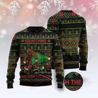 Funny Bigfoot Snow Ugly Christmas Sweater | Favorety UK