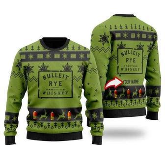 Funny Bulleit Rye Custom Ugly Christmas Sweater, Jumpers | Favorety DE