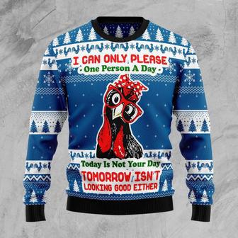 Funny Chicken Ugly Christmas Sweater | Favorety