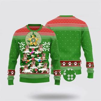 Funny Cute Bulldog Xmas Ugly Sweater Bulldog Tree Sweater – Pet Lover Christmas | Favorety