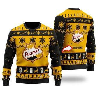 Funny Falstaff Beer Custom Ugly Christmas Sweater, Jumpers | Favorety