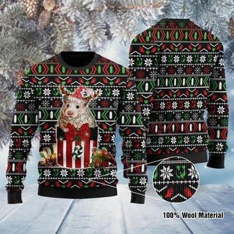 Funny Guinea Pig In The Gift Box Ugly Christmas Sweater | Favorety UK