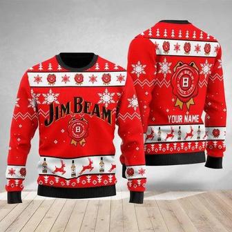 Funny Jim Beam Custom Ugly Christmas Sweater, Jumpers | Favorety CA