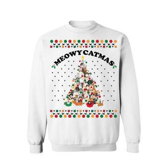 Funny Meowy Catmas Ugly Christmas Sweater | Favorety DE