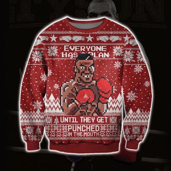 Funny Mike Tyson Printed Ugly Christmas Sweater | Favorety CA