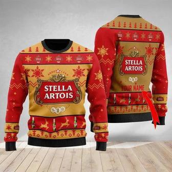 Funny Stella Artois Personalized Ugly Christmas Sweater, Jumpers | Favorety