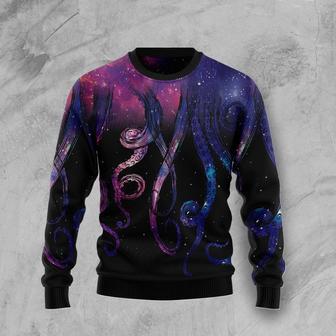 Galaxy Octopus Ugly Christmas Sweater | Favorety