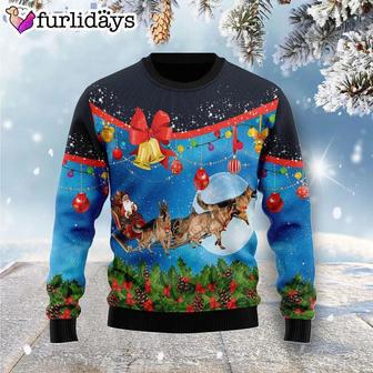 German Shepherd Sleigh Dog Lover Ugly Christmas Sweater, Jumper | Favorety AU