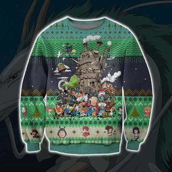 Ghibli Studio Characters Print Ugly Christmas Sweater | Favorety UK