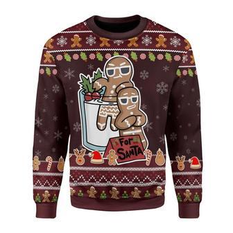 Gingerbread For Santa Ugly Christmas Sweater | Favorety CA