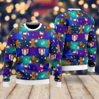 Gingerbread Man New Year Ugly Christmas Sweater For Men & Women | Favorety DE