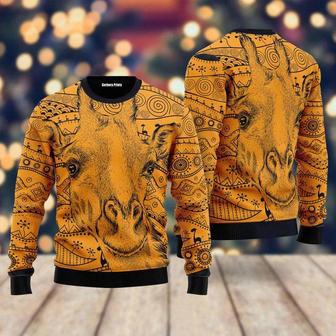 Giraffe African Ugly Christmas Sweater For Men & Women | Favorety UK