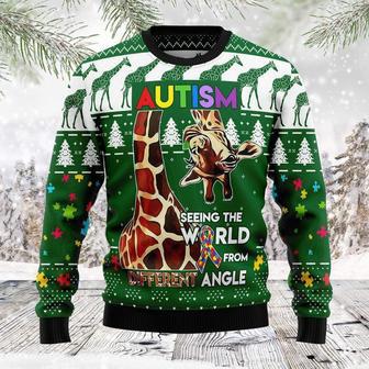 Giraffe Autism Ugly Christmas Sweater | Favorety AU